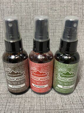 Tim Holtz Craft Dye Color Wash Fine Mist Spray Water Based Expresso Meadow Red